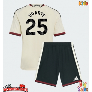 Manchester United Manuel Ugarte #25 Replica Third Stadium Kit for Kids 2026-27 Short Sleeve (+ pants)